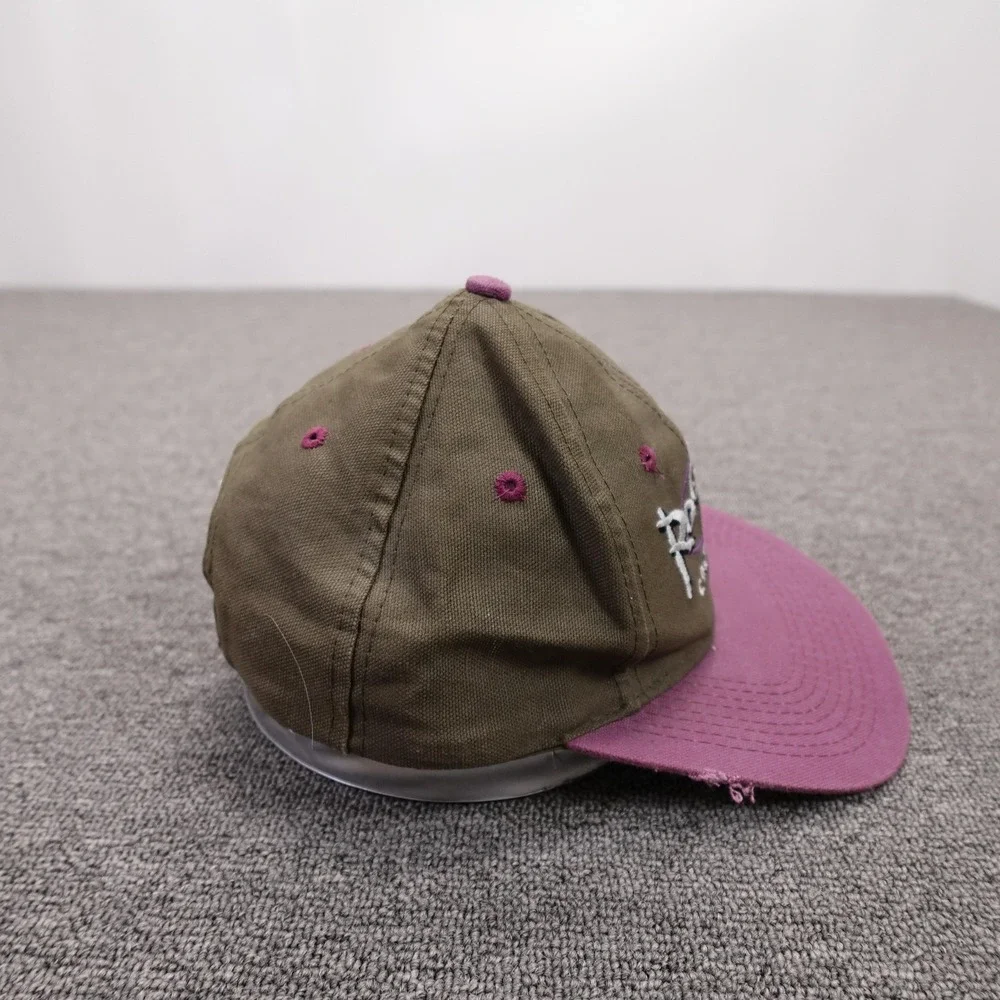 Vintage Colorado Rockies Hat Cap Snap Back One Size Purple MLB Baseball Logo 7
